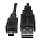 Tripp Lite USB Reversible 2.0 Cable, 5 Pin, Mini, 6in UR030-06N - alternate 1