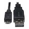 Tripp Lite USB Reversible 2.0 Cable, 5Pin, MicroB, 6" UR050-06N - alternate 1