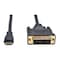 Tripp Lite Mini HDMI to DVI Cable, DVI-D M/M, 3ft P566-003-MINI - alternate 1