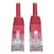 Tripp Lite Cat5e Cable, Molded, RJ45 M/M, Red, 7ft N002-007-RD - alternate 1