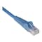 Tripp Lite Cat6 Cable, Snagless, Molded, RJ45, Blue, 6ft N201-006-BL - alternate 1