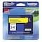 Brother Label Tape Cartridge 3/4", Black/Yellow TZE641 - alternate 1