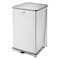 Rubbermaid Commercial Defenders(R) 25 gal Square Step-On Can, Stainless Steel, Foot Pedal, Steel, 12 1/2 in FGST40SSPL - alternate 1