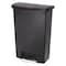 Rubbermaid Commercial Slim Jim Step-On 24 gal Rectangular Slim-Profile Plastic Can, Black, Foot Pedal, Plastic, 23 3/8 in 1883615 - alternate 1
