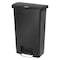 Rubbermaid Commercial Slim Jim Step-On 13 gal Rectangular Slim-Profile Plastic Can, Black, Foot Pedal, Plastic, 12 in 1883611 - alternate 1