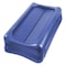 Rubbermaid Commercial Slim Jim 23 gal Trash Can Lid, Blue, Resin, 11.4 in W/Dia FG267360BLUE - alternate 1