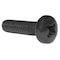 Zoro Select #8-32 x 5/8 in Phillips Pan Machine Screw, Black Oxide Steel, 100 PK 0810MPPB - alternate 1