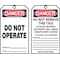Zoro Select Danger Tag By The Roll, Machine and Operational, Cardstock, 6 1/4 in H x 3 in W, White, Rectangle 43Z242 - alternate 2