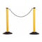 Zoro Select Heavy Duty Stanchion, Black and Yellow, 37 7/8 in Post Height, matte U2004 - alternate 1