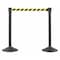 Us Weight Barrier Post with Belt, Black, 6 1/2 ft Length, 38 1/2 in Post Height, No Legend, Unfinished U2000CYB - alternate 1