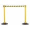 Us Weight Barrier Post with Belt, Yellow, 6 1/2 ft Length, 38 1/2 in Post Height, No Legend, Unfinished U2055CYB - alternate 1