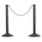 Zoro Select Heavy Duty Stanchion, Black, 37 7/8 in Post Height, matte U2003 - alternate 1