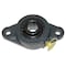 Sealmaster 2 Mount Holes, Rhombus, Flange Mount Bearing, Radial Ball, 1 in Dia, Cast Iron, Set Screw Locking SFT-16 - alternate 1