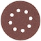 Bosch 5In Sanding Disc 8-Hole Red 120 Grit, 5" Dia, 8 Hole, Aluminum Oxide, 120 Grit, Open Coat Type SR5R120 - alternate 1