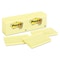 Post-It Note, Postit, Ruled3"X5", Yellow, PK12 635YW - alternate 1
