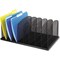 Safco Organizer, Vertical, 8 Sections, Black 3253BL - alternate 1