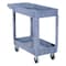 Vestil Plastic Utility Cart, 2 Shelves, 17.5 x 31, Foam Plastic, 550 lb Load Capacity, 2 Shelves, 18.5" W PLSC-2-1731 - alternate 1