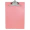 Zoro Select 8-1/2" x 11" Plastic Clipboard 1", Pink 21800 - alternate 1