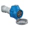 Hubbell Wiring Device-Kellems Watertight Pin & Sleeve Plug, 63 A, 240V AC, Three Phase, 3 Pole, IEC Grounding, Blue, NEMA 4X HBLS460C9W - alternate 1