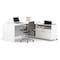 Bestar L Shaped Desk L-Shape Workstation, 71.1" D X 29.9" H, 71.1" W X Melamine, White 120863-17 - alternate 1