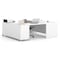 Bestar U Shaped Desk U-Shape Workstation, 89" D X 29.9" H, 71.1" W X Melamine, White 120861-17 - alternate 2