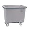 R&B Wire Products Poly Cube Truck with Air Cushion Bumper and Steel Base, 8 Bushel, Gray 4608G/PTB - alternate 1