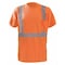 Occunomix Unisex Short Sleeve T-Shirt, Polyester, Pullover, Orange, S LUX-SSTP2BX-OS - alternate 2