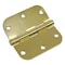Zoro Select Door and Butt Hinge, Steel, Full Mortise Mounting, 3 1/2 in Leaf W x 3 1/2 in Leaf H, Satin Brass 56-262SBRS - alternate 1