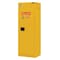 Condor Hazardous Material Storage Cabinet, 22 gal, 2 Shelves, Steel, 23 1/2 in W x 66 1/2 in H x Yellow 45AE81 - alternate 3