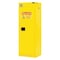 Condor Hazardous Material Storage Cabinet, 22 gal, 2 Shelves, Steel, 23 1/2 in W x 66 1/2 in H x Yellow 45AE81 - alternate 1