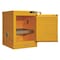 Condor Hazardous Material Storage Cabinet, 4 gal, 1 Shelves, Steel, 17 1/2 in W x 23 1/2 in H x Yellow 45AE83 - alternate 2