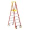 Werner 9 ft Fiberglass Podium Stepladder, 300 lb Capacity PD6206-4C - alternate 1