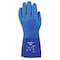 Ansell Solvex 23-200 Chemical Resistant Gloves, PVC, 12 in L, 79 mil, Blue, 9, 1 PR 23-200 - alternate 1