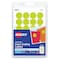 Avery Laser/Inkjet Label, 3/4 in Label W, 3/4 in Label H, 24 Labels per Sheet Neon Yellow AVE05470 - alternate 1