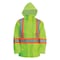 Viking Hi-Viz Safety Jacket, Polyester, Polyurethane, Class 3 Type R, Green, M 6323JG-M - alternate 1