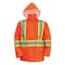 Viking Hi-Viz Safety Jacket, Polyester, Polyurethane, Class 3 Type R, Orange, S 6323JO-S - alternate 1