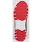 Reebok Men's Athletic Shoe, Steel Toe, Leather, Microfiber Upper, Rubber Outsole, Lace Up, Gray/Red, 8 M RB4005 - alternate 2