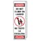 Accuform Ladder Shield Wrap, Danger Do Not Climb KLB761 - alternate 1