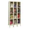 Hallowell Box Locker, 36 in W, 15 in D, 78 in H, (3) Wide, (4) Tier, Tan USVP3258-4PT - alternate 1