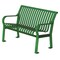 Thomas Steele Outdoor Bench, 48 in. L, 27-1/2 in. W, Grn CRB-4-VS-LEX - alternate 1