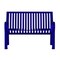 Thomas Steele Outdoor Bench, 48 in. L, 27-1/2 in. W, Blue CRB-4-VS-MBL - alternate 5