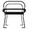 Thomas Steele Outdoor Bench, 49 in. L, 25-1/4 in. H, Blck CRF-4-VS-B - alternate 2