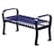 Thomas Steele Outdoor Bench, 49 in. L, 25-1/2 in. H, Blue CRF-4-VS-MBL - alternate 1