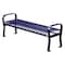 Thomas Steele Outdoor Bench, 71 in. L, 20 in. W, Blue CRF-6-VS-MBL - alternate 1