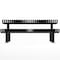 Thomas Steele Rectangle Picnic Table, Black, Steel, 6 Seats, 77-1/2 in L, Slat CRTP-6S-FS-B - alternate 2
