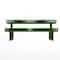 Thomas Steele Rectangle Picnic Table, Green, Steel, 6 Seats, 77-1/2 in L, Slat CRTP-6S-FS-LEX - alternate 4