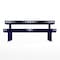 Thomas Steele Rectangle Picnic Table, Blue, Steel, 6 Seats, 77-1/2 in L, 30 in H Overall Slat CRTP-6S-FS-MBL - alternate 4