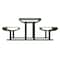Thomas Steele Rectangle Picnic Table, Green, Steel, 6 Seats, 94 in L, 30 in H Overall Slat CRTP-8S-FS-LEX - alternate 4