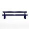 Thomas Steele Rectangle Picnic Table, Blue, Steel, 6 Seats, 94 in L, 30 in H Overall Slat CRTP-8S-FS-MBL - alternate 4