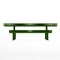 Thomas Steele Rectangle Picnic Table, Green, Steel, 6 Seats, 77-1/2 in L x 30 in H x 77-1/2 in W, Slat CRTP-8HCS-FS-LEX - alternate 3